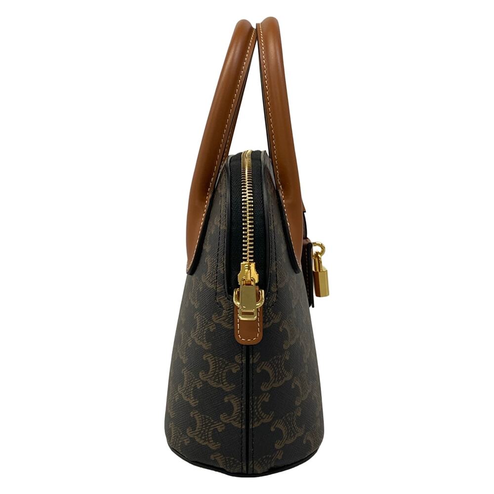 Celine Teen Honolyn Bag Handbag 120682DNK.04LU Tan (Brown) Triomphe Canvas Calf - Picture 2 of 8